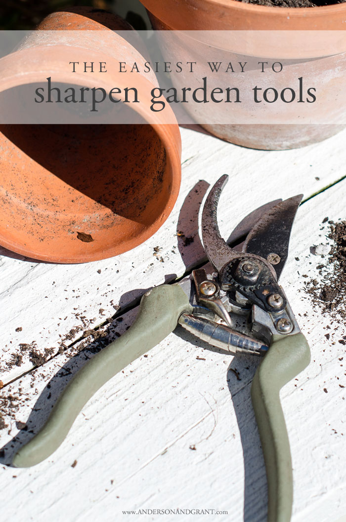 Sharpen Garden Tools Easily A Handy Gadget anderson + grant