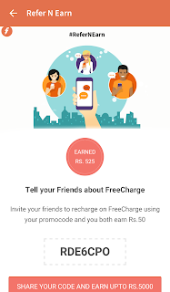 [*LOOT*] FREECHARGE APP TRICK-50 Rs. CB ON SIGN UP+REFER AND EARN-NOV'15