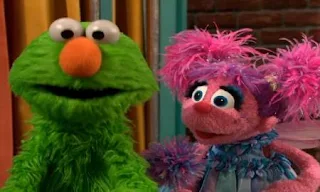 Elmo wants to be more green. Abby tries with her magic but Elmo became green color. Sesame Street Being Green