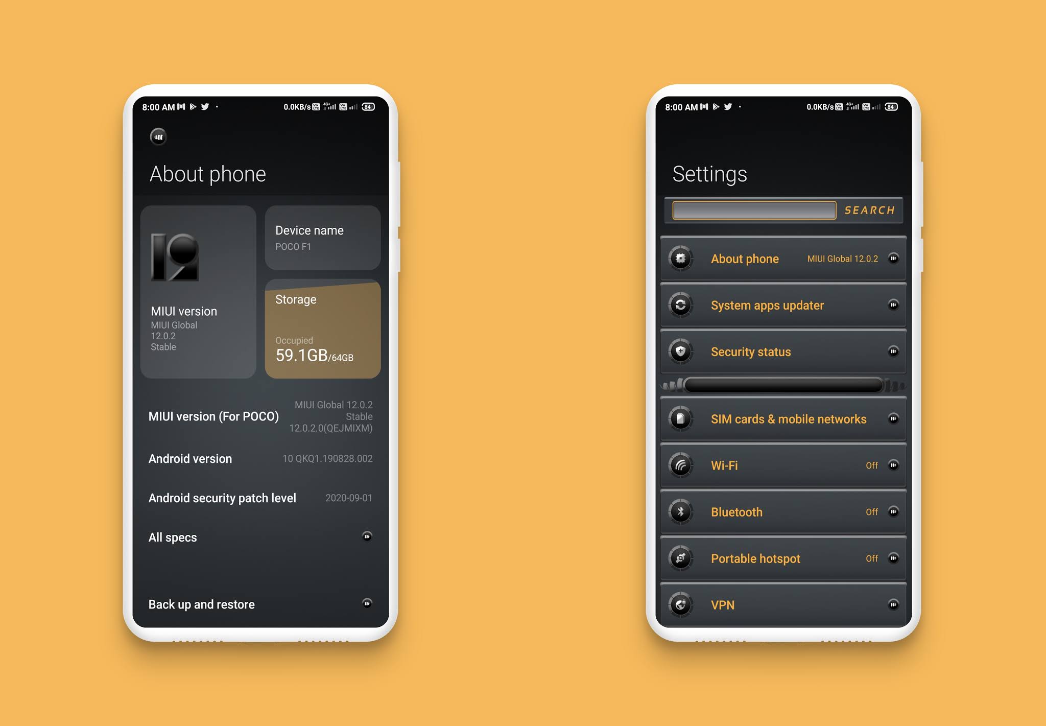 Black Dream v12 Theme for MIUI 12 With Caller screen MIUI Themes
