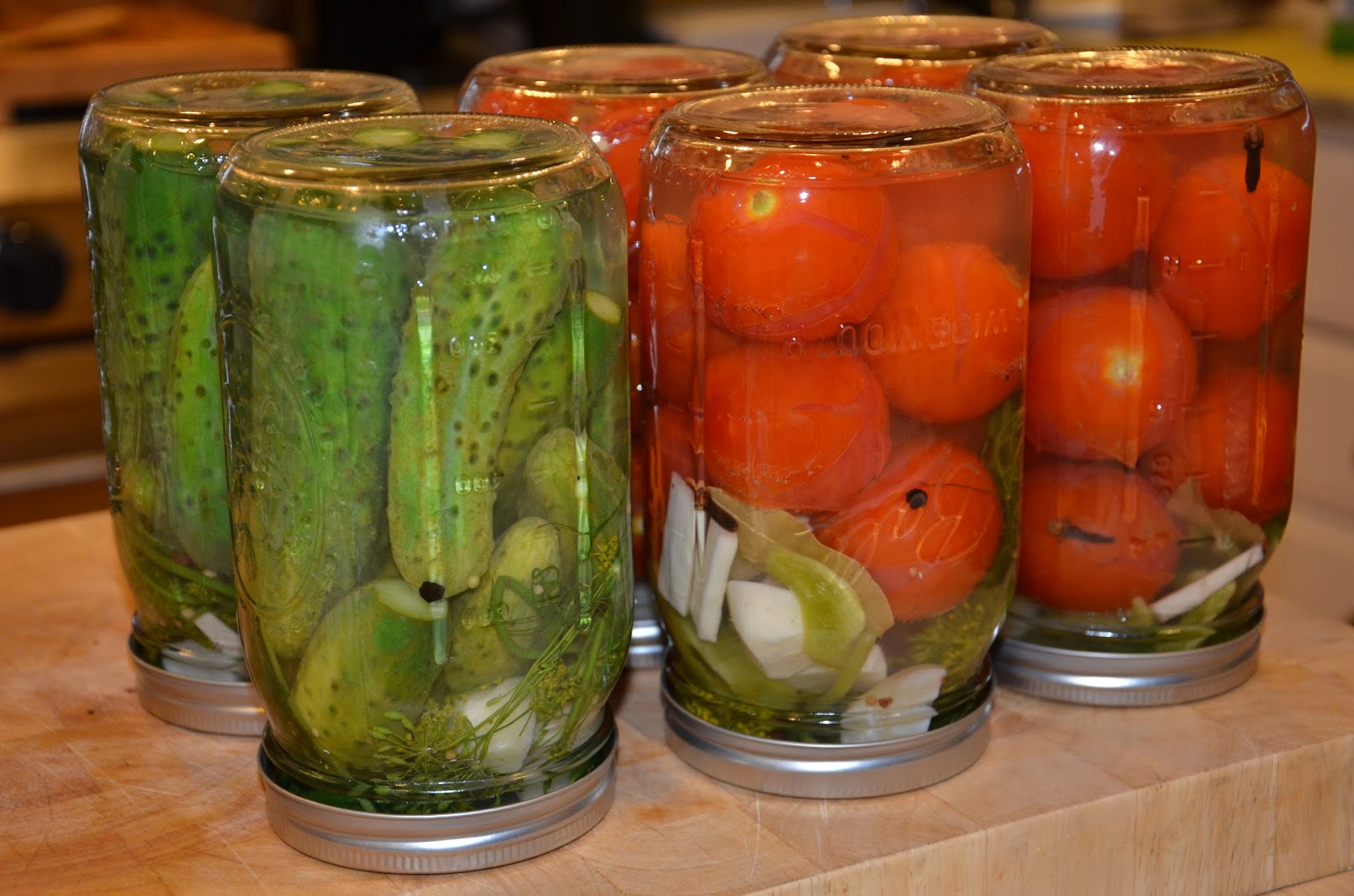 Enjoying Life with Nina in Seattle Pickled Tomatoes and Cucumbers