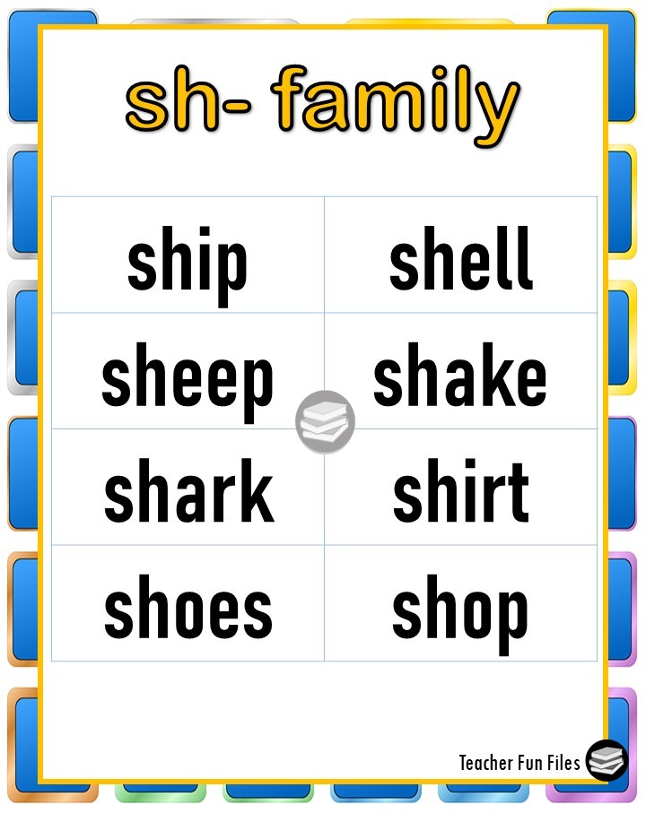 Teacher Fun Files: Ch Sh Word Family
