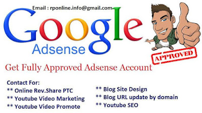 Get Fully Approved Google Adsense Account