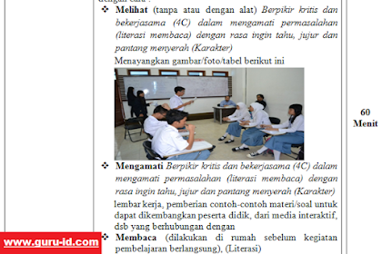 Rpp Bahasa Indonesia Kelas Xi Kurikulum 2013 Revisi 2018