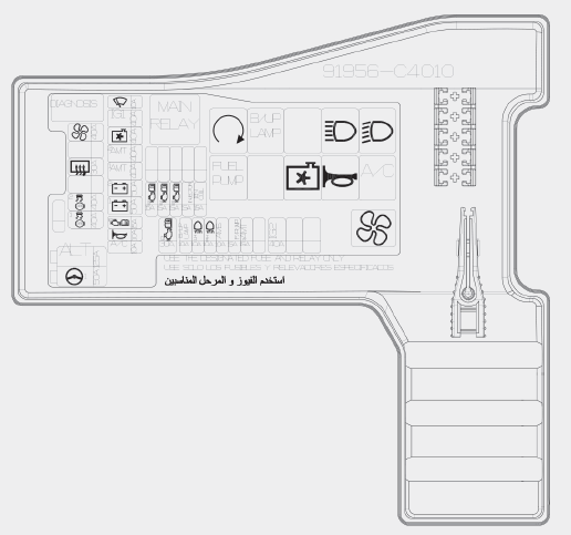 Fuse Box: 2019 - 2021 Hyundai Santro Fuse Box Diagram