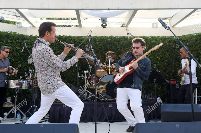 11th July, 2021. Eric Marienthal and Tony Pulizzi perform on stage at the 22nd Annual Eric Marienthal & Friends Concert for High Hopes Charity at the Hyatt Regency Hotel in Newport Beach, California.
