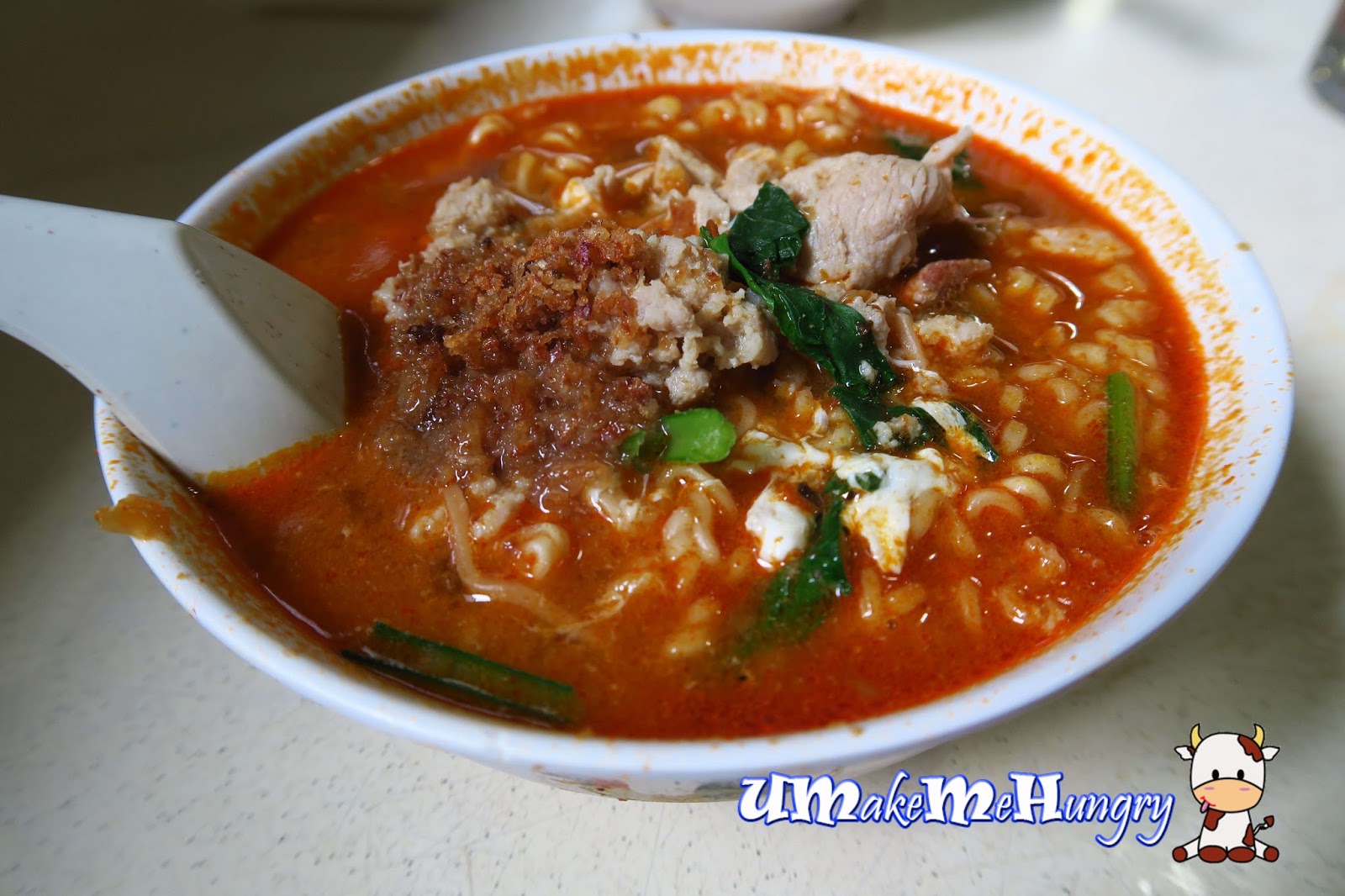 Spicy Ke Kou Mian with egg 3.50