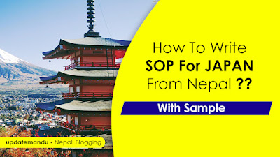 SOP For Japan Student Visa From Nepal