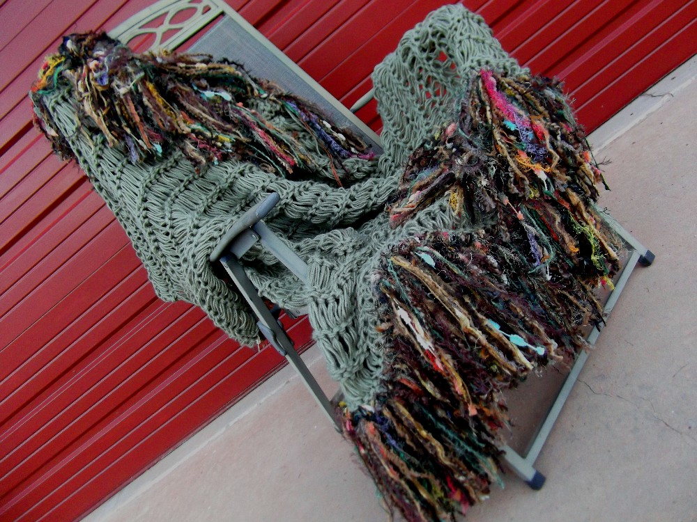 Crickets Creations Handcrafted Scarves n Fringies Photo Props Mission Decorate Vacation Home