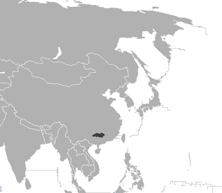Güney Çin kaplanının dağılım haritası