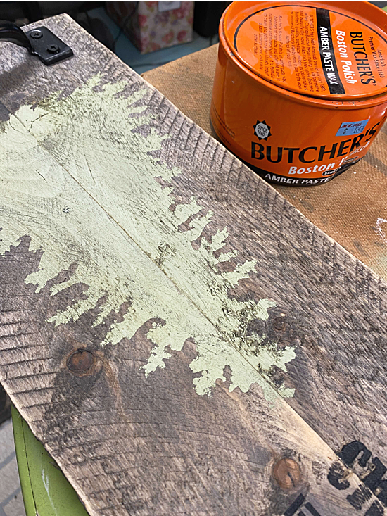 Butcher's wax to protect the wood