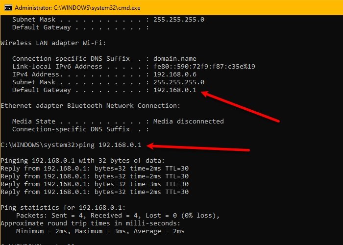 Internet ne fonctionne pas après une mise à jour sur Windows 10