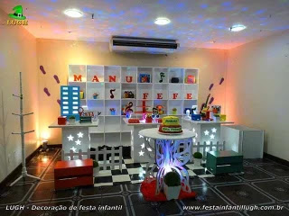 Decoração mesa de aniversário DPA. - Festa Detetives do Prédio Azul - Barra - Rio de Janeiro -RJ