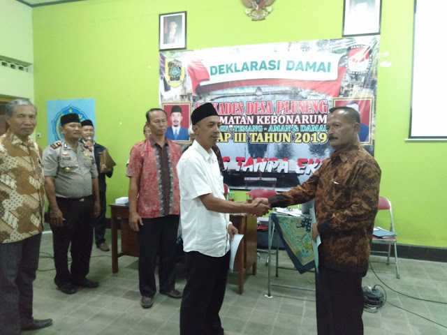 Danramil Hadiri Deklarasi Damai Pilkades Desa Pluneng