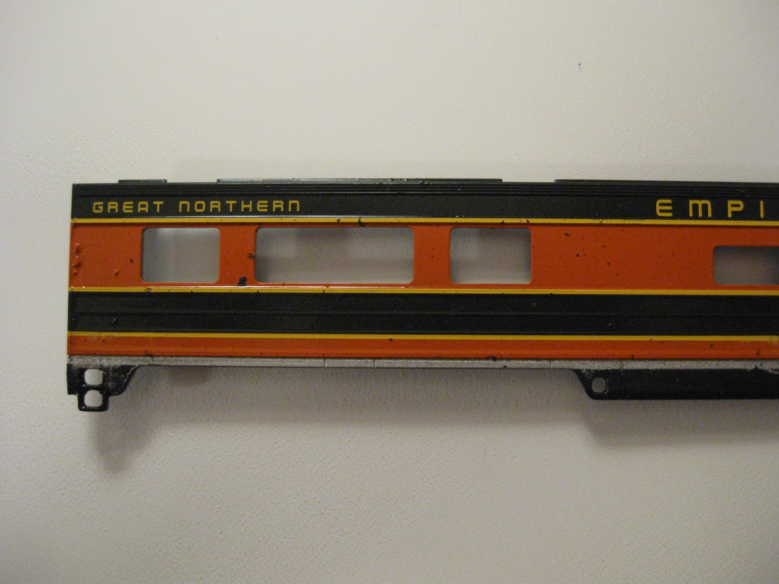 Ogden Brothers Trains Removing Paint from a Model