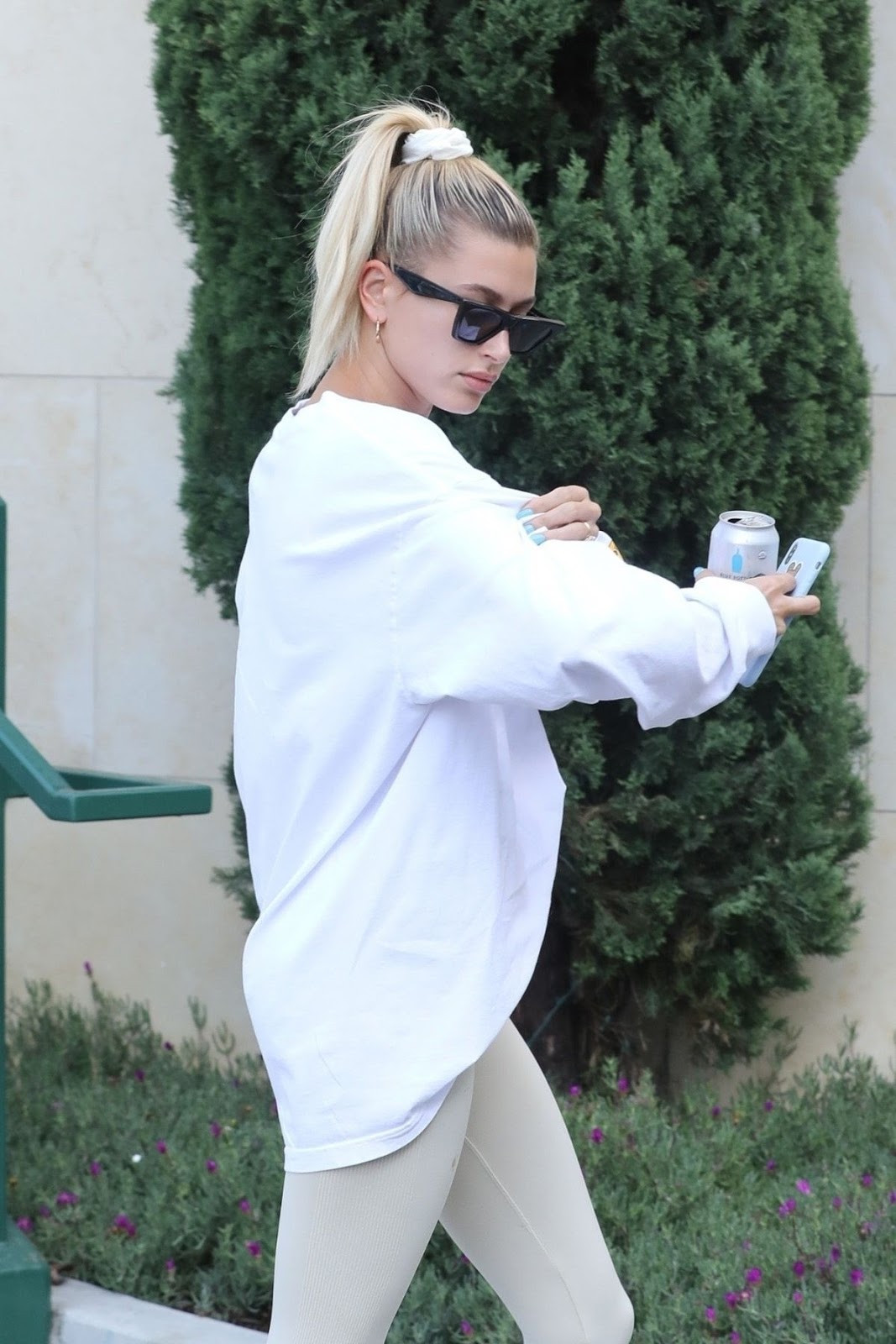 Hailey Bieber Heading to Pilates Class in West Hollywood 6 Aug-2019