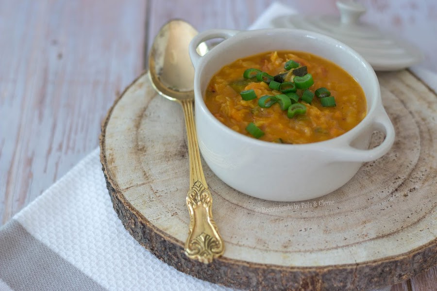 Lentejas con Verduras al Curry de cocción rápida www.recomiendoblog.com