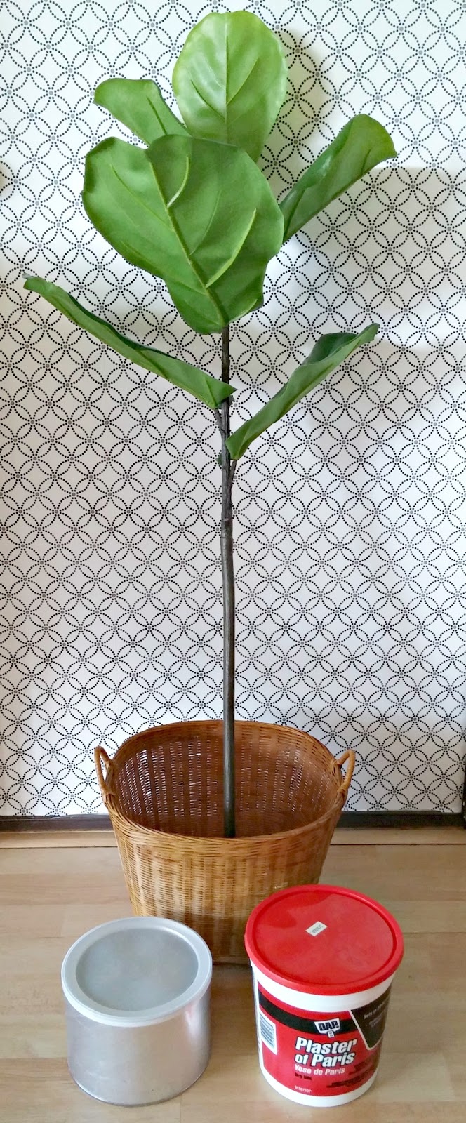 DIY Faux Fiddle Leaf Fig Tree Little Vintage Cottage