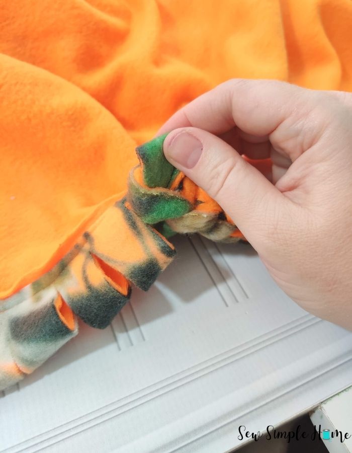 DIY Braided Fleece Blanket Tutorial Sew Simple Home
