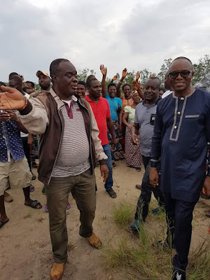 2 Photos: Ibe Kachikwu visits site of Maritime University in Delta state
