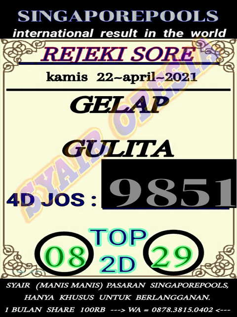 PREDIKSI SGP YOHII