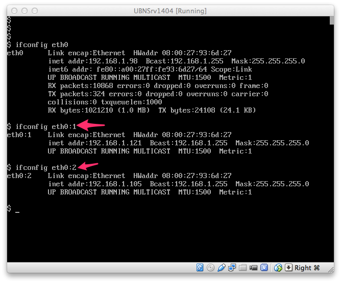 Ubuntu 單張網卡設定多組 IP 位址