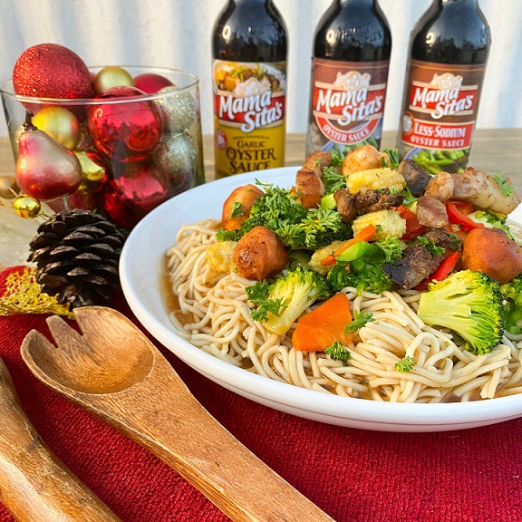 Christmas Handaan Pancit Canton Recipe with Mama Sita's Oyster Sauce