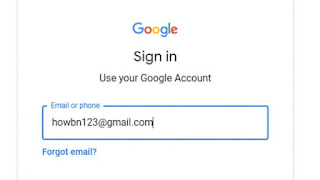 gmail login page