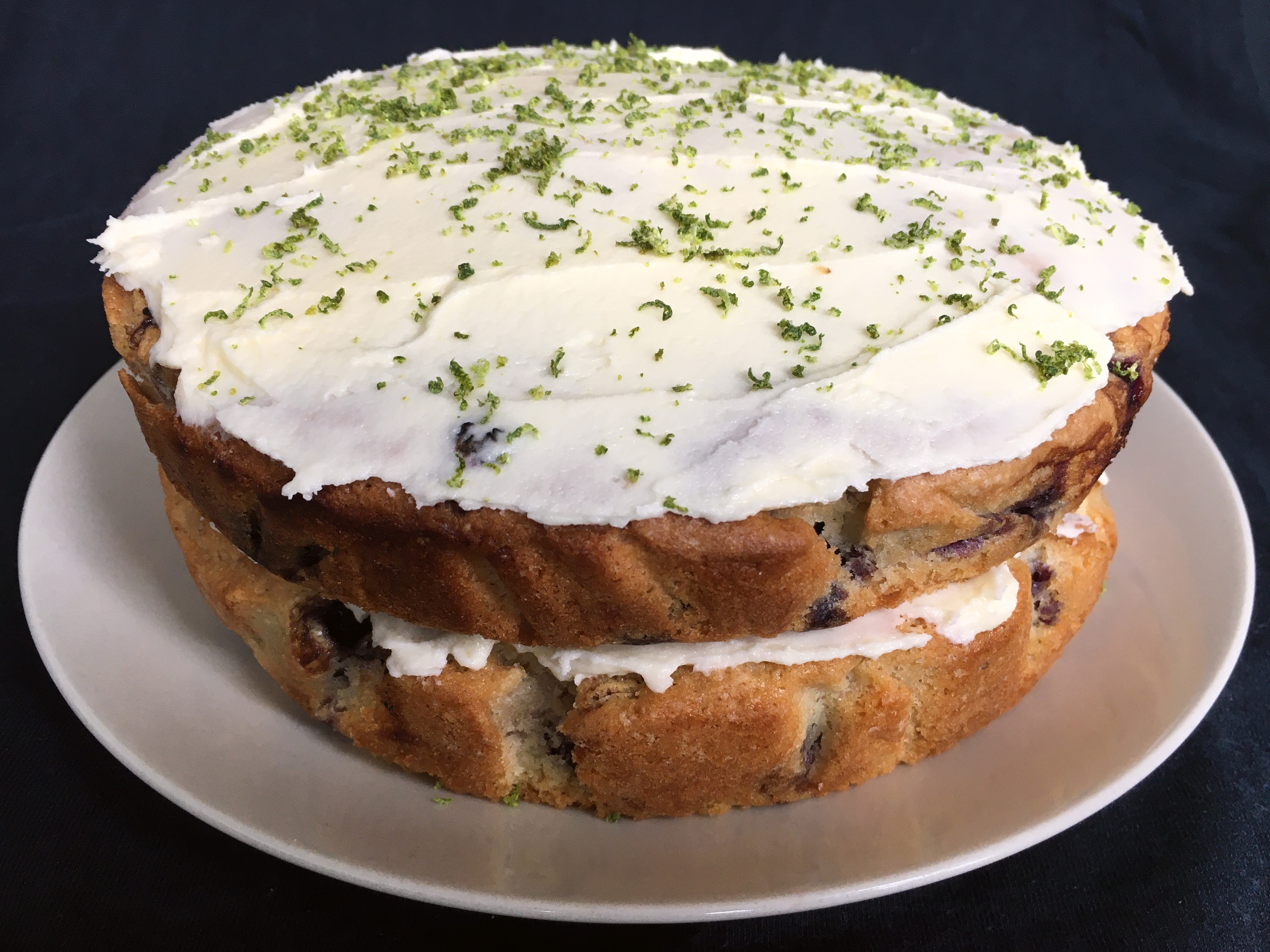 Blueberry and Lime Cake (Vegan + Nut Free)