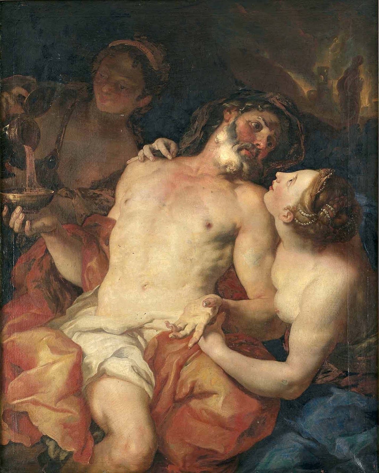 Картина лот с дочерьми рубенс