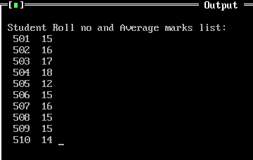 12)Write a program to find average marks of 4 different subjects ...