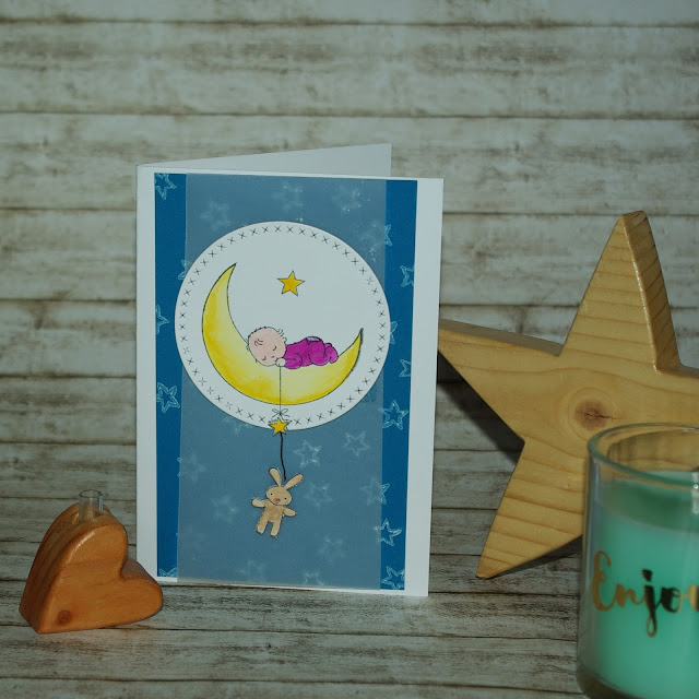 [DIY] Welcome Moon Baby!  Willkommen, Mond-Kind (Stampin Up!) 