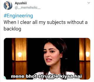 Ananya Panday Meme (Main Bahut Struggle Kiya Hai)