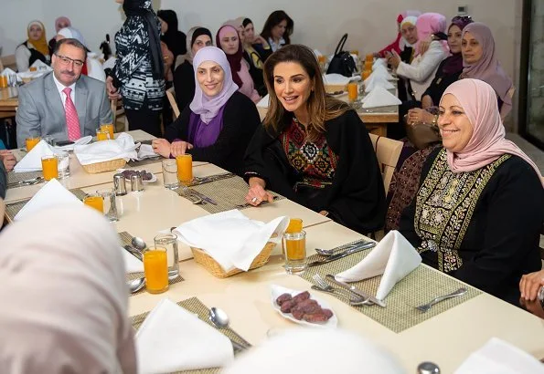 Royal Academy for Nature Conservation Restaurant in Ajloun. Queen Rania also visited the Biscuit House