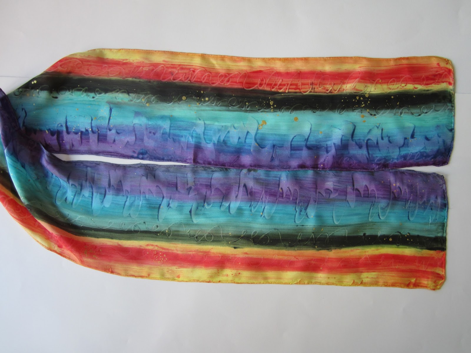 Silks and Art by Jill Paste Paper Scape