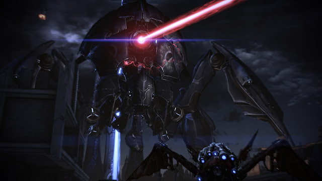 Screenshot of Reapers in London from Mass Effect: Legendary Edition