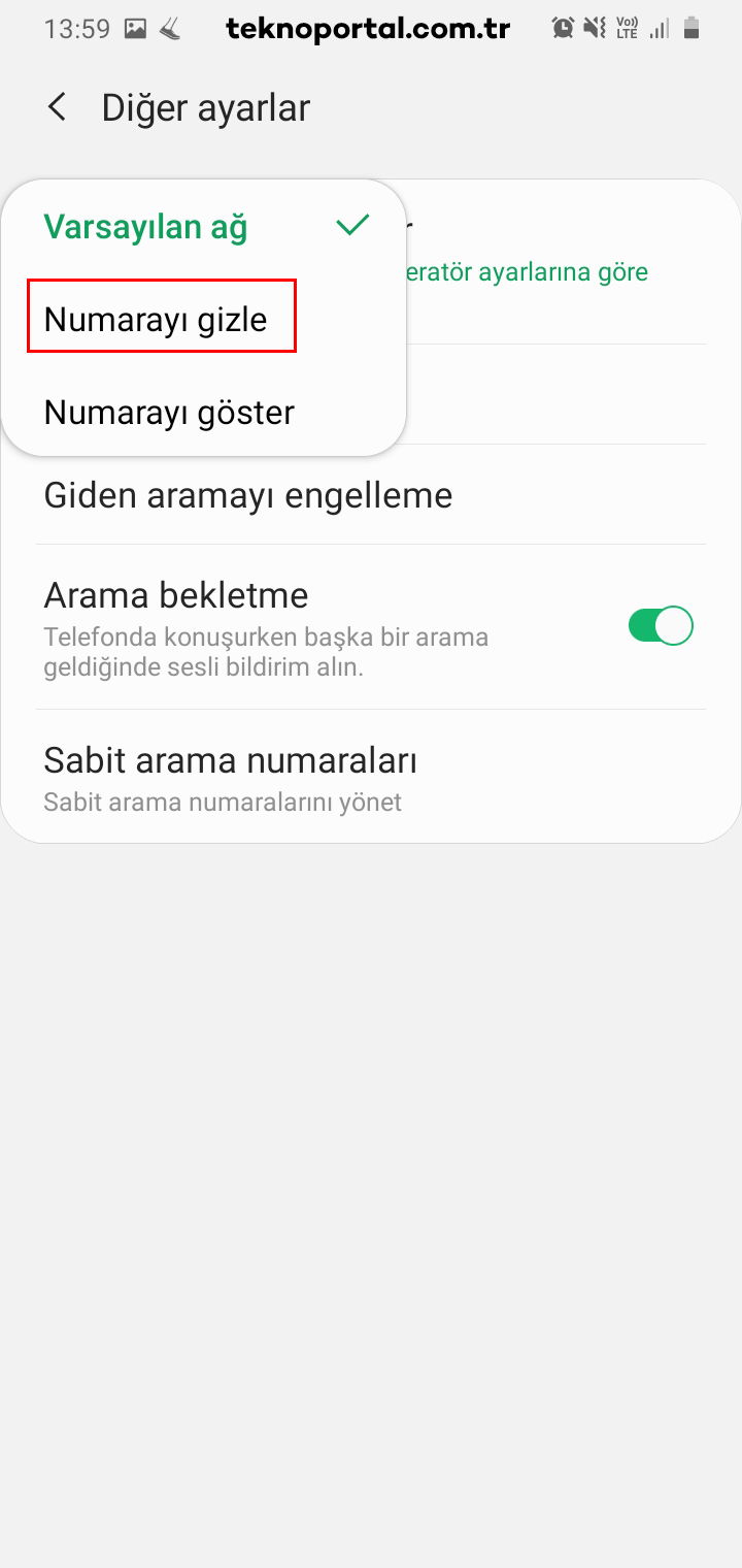 android cihazlarda telefon numarasi nasil gizlenir