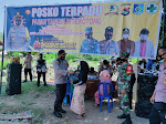 Posko Terpadu Pasar Tangguh Kecamatan Sekotong,Sosialisasikan Penanganan COVID 19 Secara Lebih Humanis.