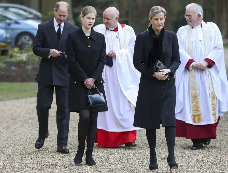 The Earl and Countess of Wessex and Lady Louise Windsor attended Sunday service