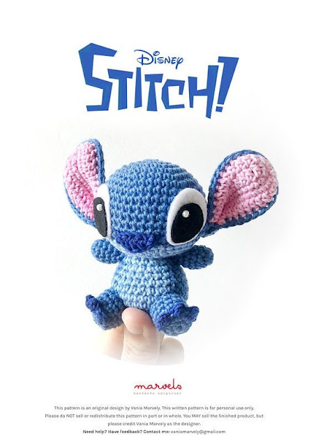 Cómo hacer un Llavero de Stitch a Crochet - tutorial completo - Stitch