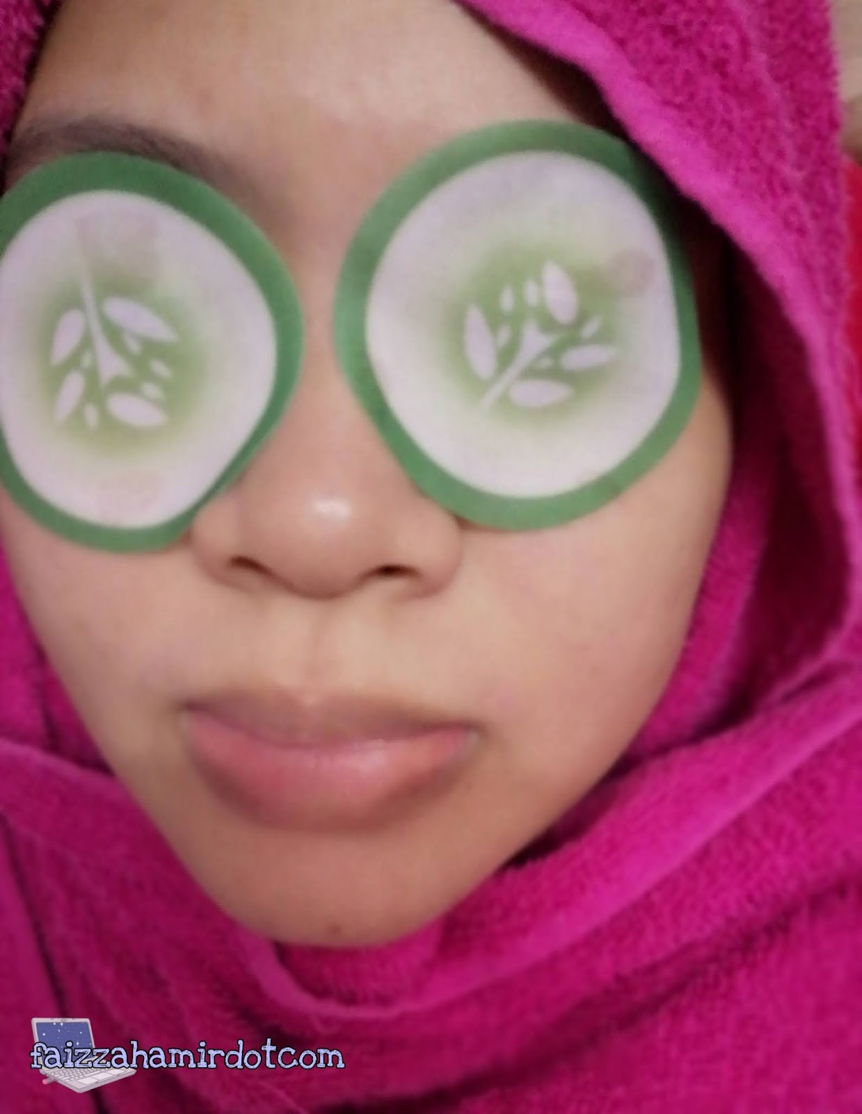 PUREDERM Cucumber Eye Pads Review Bagaikan Spa Di Rumah Faizzah Amir