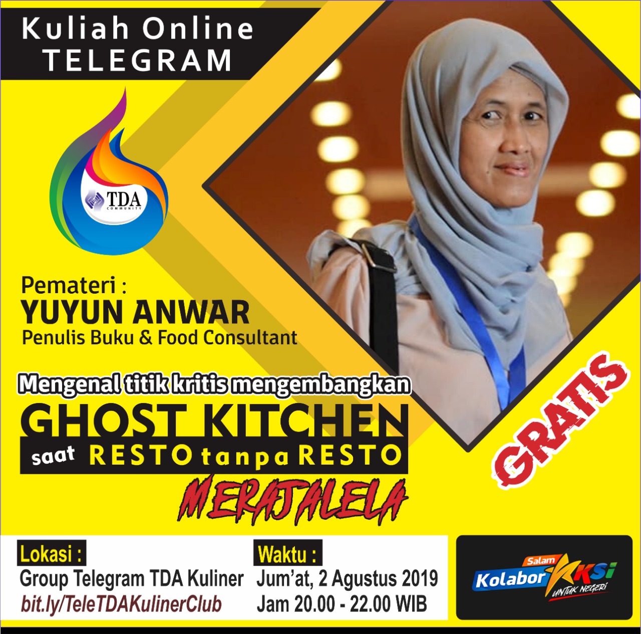 Kuliah Online Telegram Mengenal Titik Kritis Mengembahkan Ghost Kitchen Saat Resto Tanpa Resto Blog Tda Kediri