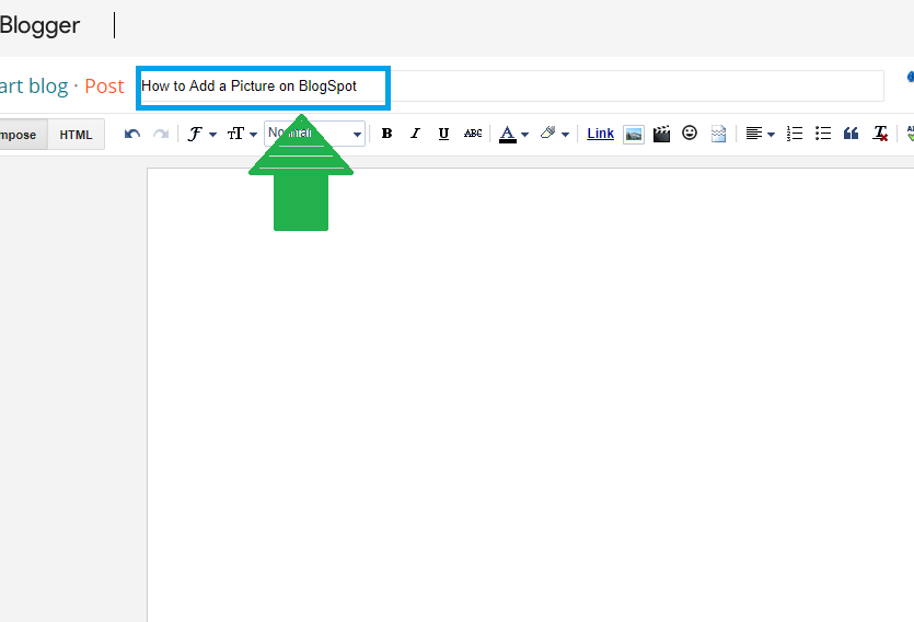 How to Add a Picture On BlogSpot
