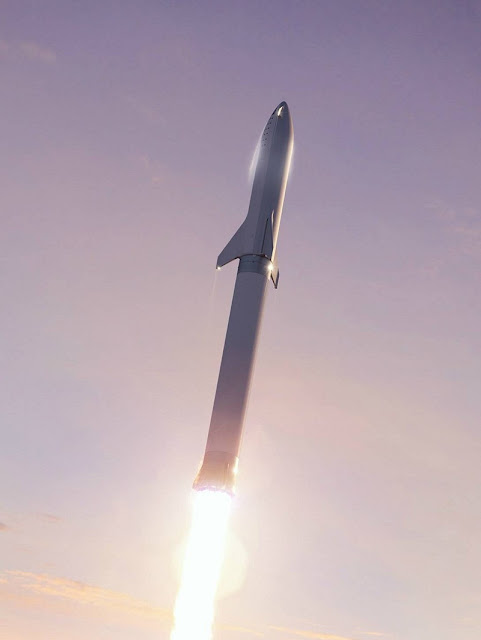 Запуск пассажирского космического корабля Starship ракетой-носителем Super Heavy / SpaceX