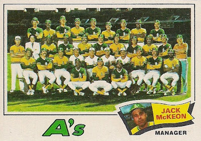 C.A.: 1977 Topps Oakland A's