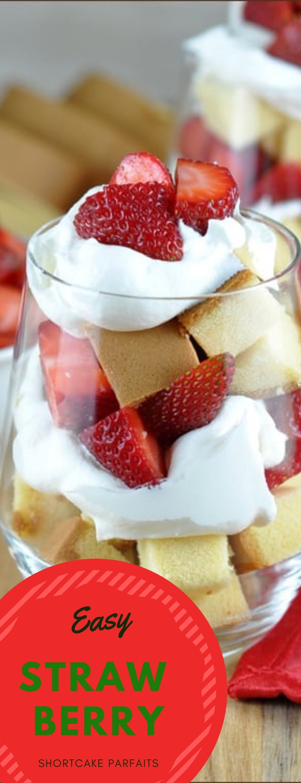 rovieshone food recipes EASY STRAWBERRY SHORTCAKE PARFAITS