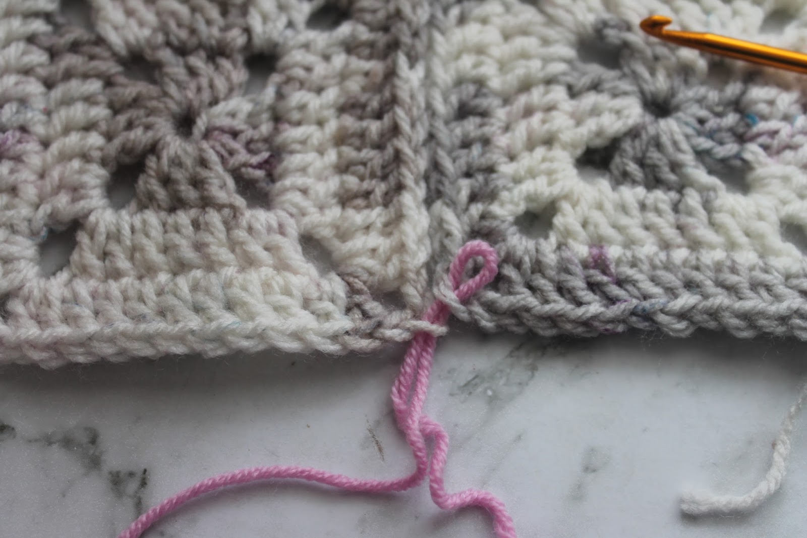 Emma Wilkinson Designs Zipper Join joining crochet motifs