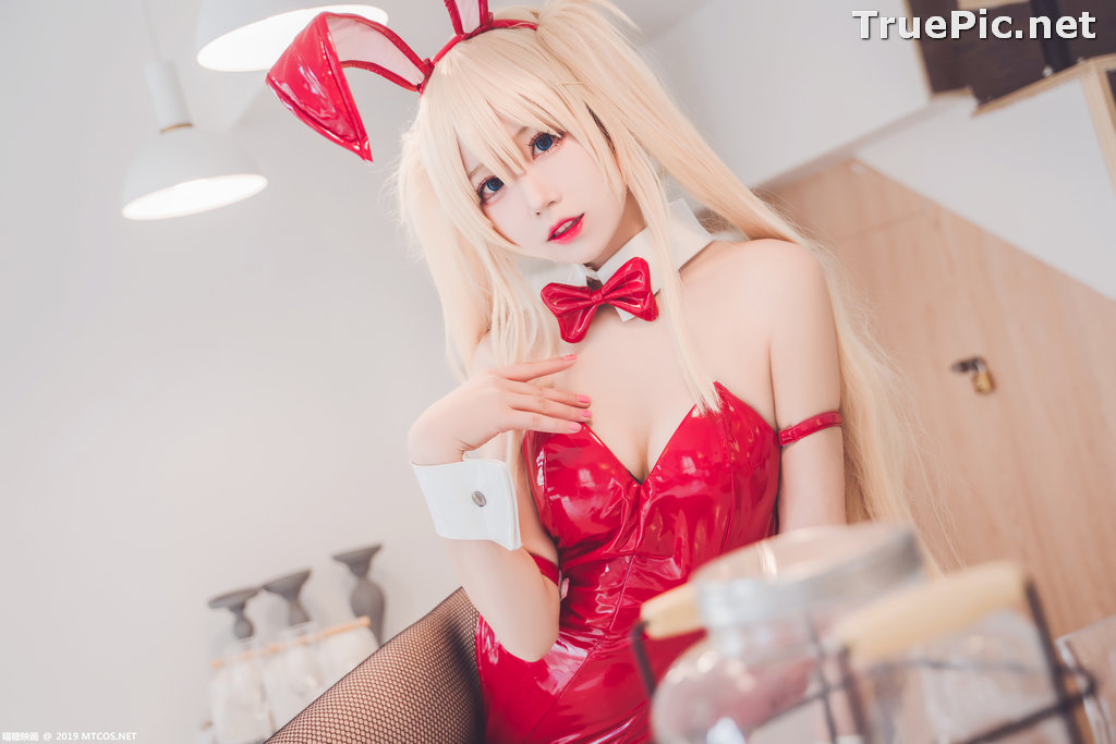 Image [MTCos] 喵糖映画 Vol.021 – Chinese Cute Model – Red Bunny Girl Cosplay - TruePic.net - Picture-20