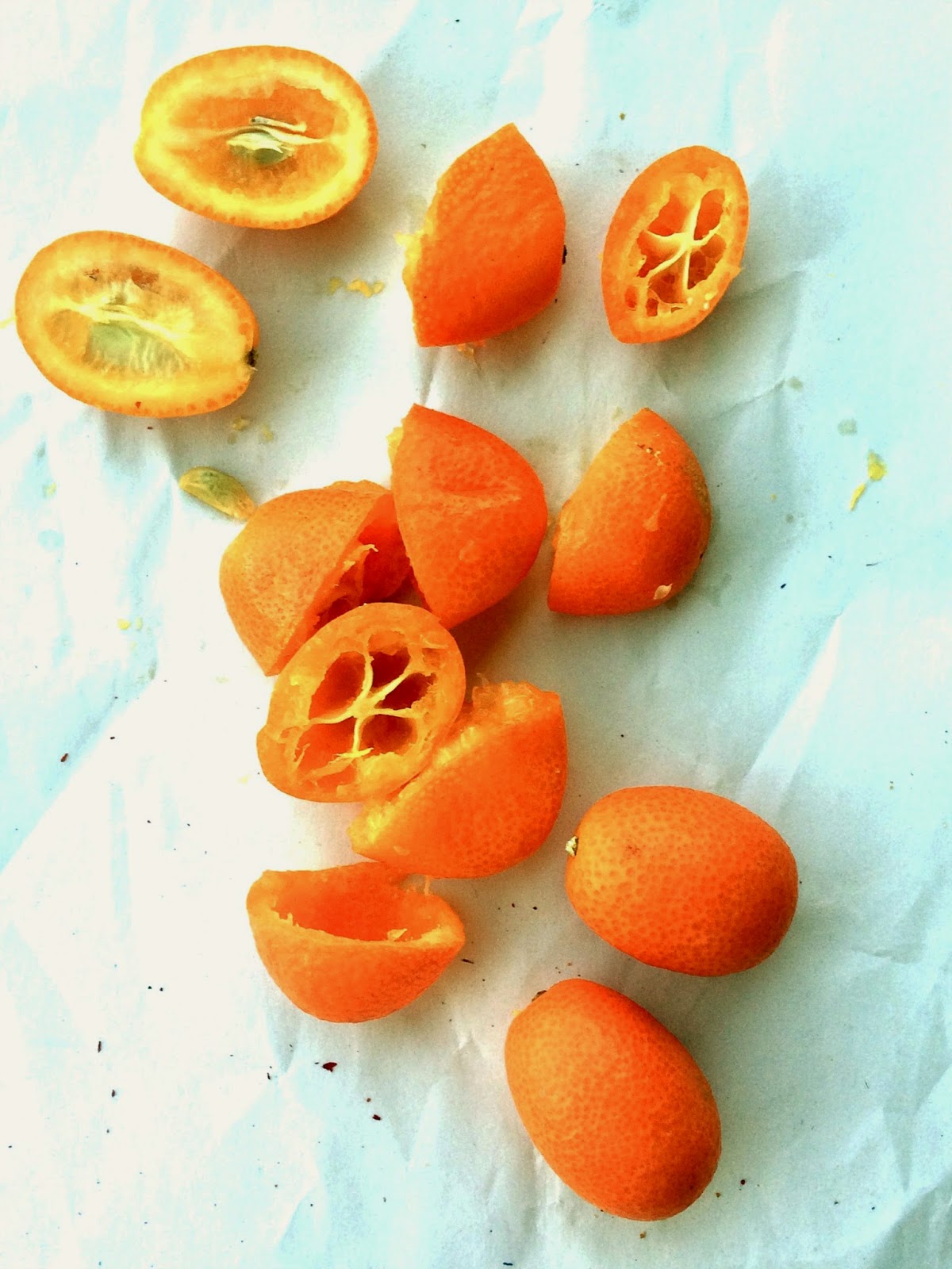 Passionately Raw! Beet And Persimmon Salad With Kumquat Vinaigrette
