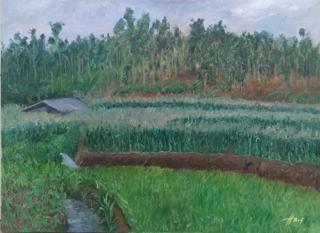 Rice Field - Sawah Painting Sawah Painting